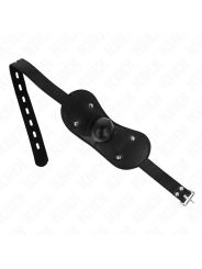 Kink - Maschera Bocca Ball Gag Con Serratura Regolabile 42-60 Cm - KINK COLLAR & GAG - Ball Gag e Bavagli | erosidea.com