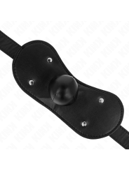 Kink - Maschera Bocca Ball Gag Con Serratura Regolabile 42-60 Cm - KINK COLLAR & GAG - Ball Gag e Bavagli | erosidea.com