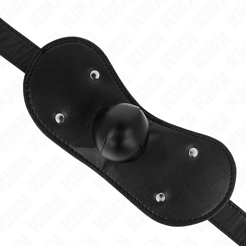 Kink - Maschera Bocca Ball Gag Con Serratura Regolabile 42-60 Cm - KINK COLLAR & GAG - Ball Gag e Bavagli | erosidea.com