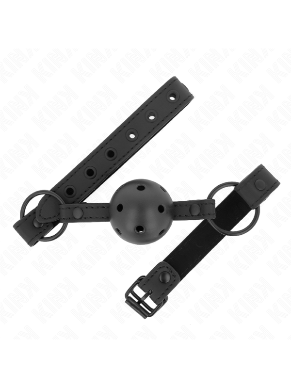 Kink - Palla In Neoprene 4.5 Cm Gag 63.5 X 2 Cm Regolabile 41 X 59 Cm - KINK COLLAR & GAG - Ball Gag e Bavagli | erosidea.com