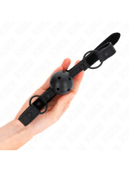 Kink - Palla In Neoprene 4.5 Cm Gag 63.5 X 2 Cm Regolabile 41 X 59 Cm - KINK COLLAR & GAG - Ball Gag e Bavagli | erosidea.com