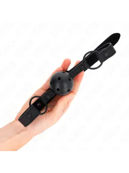 Kink - Bavaglio Lip 8 Cm Con Cinturino In Similpelle Rosso 63 X 2 Cm Regolabile 39-58 Cm - KINK COLLAR & GAG - Ball Gag e Bavagli | erosidea.com