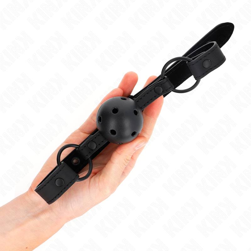 Kink - Palla In Neoprene 4.5 Cm Gag 63.5 X 2 Cm Regolabile 41 X 59 Cm - KINK COLLAR & GAG - Ball Gag e Bavagli | erosidea.com