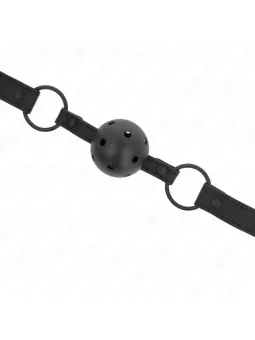 Kink - Bavaglio Lip 8 Cm Con Cinturino In Similpelle Rosso 63 X 2 Cm Regolabile 39-58 Cm - KINK COLLAR & GAG - Ball Gag e Bavagli | erosidea.com
