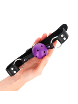 Kink - Bavaglio Lip 8 Cm Con Cinturino In Similpelle Rosso 63 X 2 Cm Regolabile 39-58 Cm - KINK COLLAR & GAG - Ball Gag e Bavagli | erosidea.com