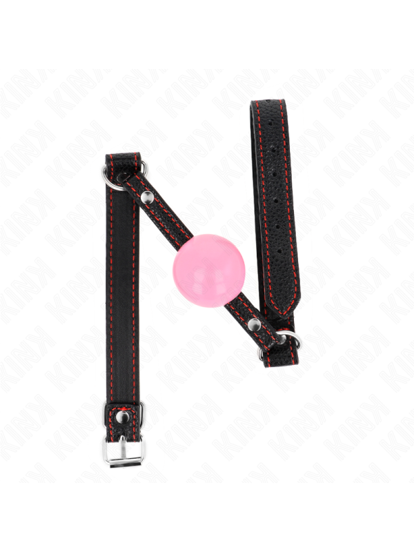 Kink - Palla Oro Rosa 4 Cm Gag 60 X 2 Cm - KINK COLLAR & GAG - Ball Gag e Bavagli | erosidea.com
