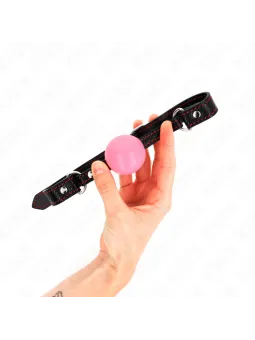 Kink - Modello 1 Palla In Silicone 4 Cm Gag Con Serratura 60 X 2 Cm - KINK COLLAR & GAG - Ball Gag e Bavagli | erosidea.com