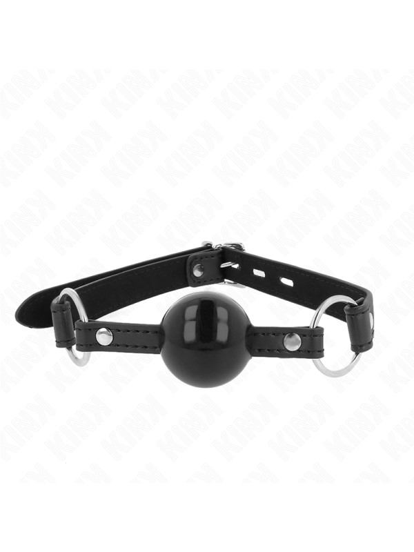 Kink - Balla In Tpe 4 Cm Con Serratura Nera 60 X 2 Cm - KINK COLLAR & GAG - Bondage | erosidea.com