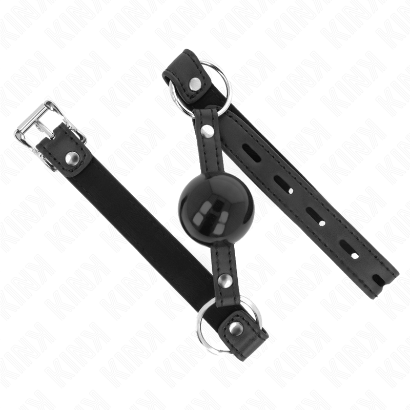 Kink - Balla In Tpe 4 Cm Con Serratura Nera 60 X 2 Cm - KINK COLLAR & GAG - Bondage | erosidea.com
