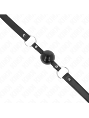 Kink - Balla In Tpe 4 Cm Con Serratura Nera 60 X 2 Cm - KINK COLLAR & GAG - Bondage | erosidea.com