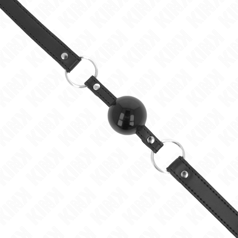 Kink - Balla In Tpe 4 Cm Con Serratura Nera 60 X 2 Cm - KINK COLLAR & GAG - Bondage | erosidea.com