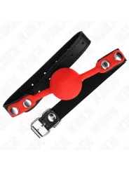 Kink - Palla In Silicone Rossa 4 Cm Gag 60 X 2 Cm - KINK COLLAR & GAG - Ball Gag e Bavagli | erosidea.com