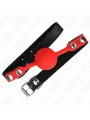 Kink - Palla In Silicone Rossa 4 Cm Gag 60 X 2 Cm - KINK COLLAR & GAG - Ball Gag e Bavagli | erosidea.com