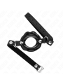 Kink - Bavaglio Lip 8 Cm Con Cinturino In Similpelle Nera 63 X 2 Cm Regolabile 39-58 Cm - KINK COLLAR & GAG - Ball Gag e Bavagli | erosidea.com