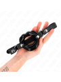 Kink - Bavaglio Lip 8 Cm Con Cinturino In Similpelle Nera 63 X 2 Cm Regolabile 39-58 Cm - KINK COLLAR & GAG - Ball Gag e Bavagli | erosidea.com