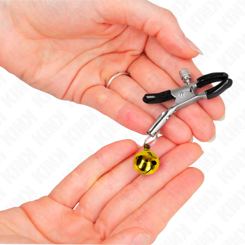 Kink - Pinza Per Capezzolo A Campana Singola Oro 6 Cm - KINK NIPPLE GRIP - Bondage | erosidea.com