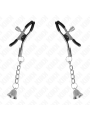 Kink - Morsetti Per Capezzoli Con Ciondolo Campanella In Argento 6 Cm - KINK NIPPLE GRIP - Pinzette Capezzoli | erosidea.com