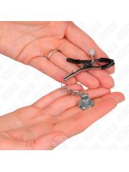 Kink - Morsetti Per Capezzoli Con Ciondolo Campanella In Argento 6 Cm - KINK NIPPLE GRIP - Pinzette Capezzoli | erosidea.com