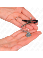 Kink - Morsetti Per Capezzoli Con Ciondolo Campanella In Argento 6 Cm - KINK NIPPLE GRIP - Pinzette Capezzoli | erosidea.com