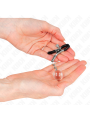 Kink - Morsetti Per Capezzoli Perline Di Vetro Argento 6 Cm - KINK NIPPLE GRIP - Pinzette Capezzoli | erosidea.com