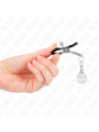 Kink - Morsetti Per Capezzoli Perline Di Vetro Argento 6 Cm - KINK NIPPLE GRIP - Pinzette Capezzoli | erosidea.com
