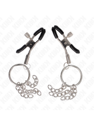 Kink - Morsetto Per Capezzolo O Ring E Catenella Argento 6 Cm - KINK NIPPLE GRIP - Bondage | erosidea.com