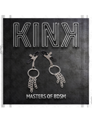 Kink - Morsetto Per Capezzolo O Ring E Catenella Argento 6 Cm - KINK NIPPLE GRIP - Bondage | erosidea.com