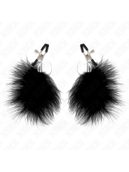 Kink - Pinza Per Capezzoli Piuma Nera 7 Cm - KINK NIPPLE GRIP - Pinzette Capezzoli | erosidea.com