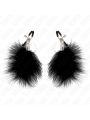Kink - Pinza Per Capezzoli Piuma Nera 7 Cm - KINK NIPPLE GRIP - Pinzette Capezzoli | erosidea.com