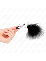 Kink - Pinza Per Capezzoli Piuma Nera 7 Cm - KINK NIPPLE GRIP - Pinzette Capezzoli | erosidea.com