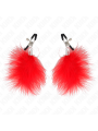 Kink - Pinza Per Capezzoli Piuma Rosso 7 Cm - KINK NIPPLE GRIP - Pinzette Capezzoli | erosidea.com