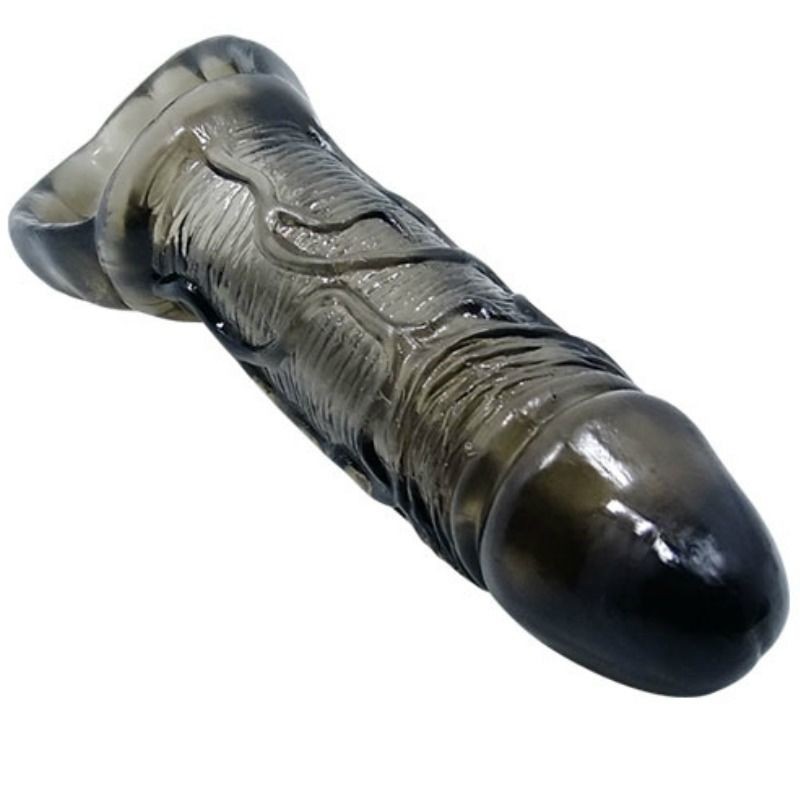 Guaina Estensione Pene Con Cinturino Per Testicoli 11.5 Cm - BAILE FOR HIM - Guaine e Prolunghe | erosidea.com