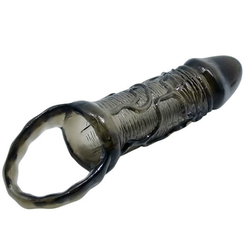 Guaina Estensione Pene Con Cinturino Per Testicoli 11.5 Cm - BAILE FOR HIM - Guaine e Prolunghe | erosidea.com