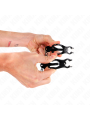 Kink - Pinze Per Capezzoli Trifoglio Giapponese Con Catena Nera 30 Cm - KINK NIPPLE GRIP - Pinzette Capezzoli | erosidea.com