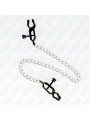 Kink Morsetti Per Capezzoli A Catena Piatta Argento 30 Cm - KINK NIPPLE GRIP - Pinzette Capezzoli | erosidea.com