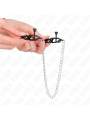 Kink Morsetti Per Capezzoli A Catena Piatta Argento 30 Cm - KINK NIPPLE GRIP - Pinzette Capezzoli | erosidea.com