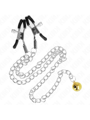 Kink - Pinze Per Capezzetti A Catena Con Campana 30 Cm - KINK NIPPLE GRIP - Bondage | erosidea.com