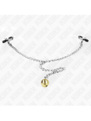 Kink - Pinze Per Capezzetti A Catena Con Campana 30 Cm - KINK NIPPLE GRIP - Bondage | erosidea.com