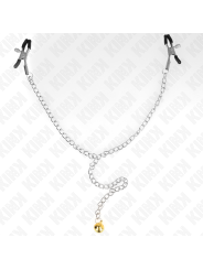 Kink - Pinze Per Capezzetti A Catena Con Campana 30 Cm - KINK NIPPLE GRIP - Bondage | erosidea.com