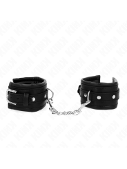 Kink - Poggipolso Con Fibbia Strass Nero Regolabile 25-32 Cm X 55 Cm - KINK WRIST RESTRAINT - Manette e Polsini | erosidea.com