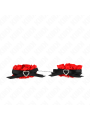 Kink - Polso Elastico In Pizzo Dettagli Cuore Rosso Regolabile 22-35 Cm - KINK WRIST RESTRAINT - Manette e Polsini | erosidea.com