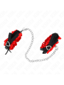 Kink - Polso Elastico In Pizzo Dettagli Cuore Rosso Regolabile 22-35 Cm - KINK WRIST RESTRAINT - Manette e Polsini | erosidea.com