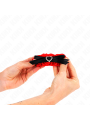 Kink - Polso Elastico In Pizzo Dettagli Cuore Rosso Regolabile 22-35 Cm - KINK WRIST RESTRAINT - Manette e Polsini | erosidea.com
