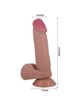 Pretty Love - Dildo Realistico Sliding Skin Series Con Ventosa Scorrevole Della Pelle Marrone 205 Cm