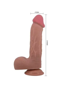 Dildo Realistico Sliding Skin Series Con Ventosa E Pelle Scorrevole Marrone 234 Cm