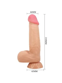 Dildo Realistico Sliding Skin Series Con Ventosa Scorrevole Della Pelle Controllo Remoto Flesh 218 Cm