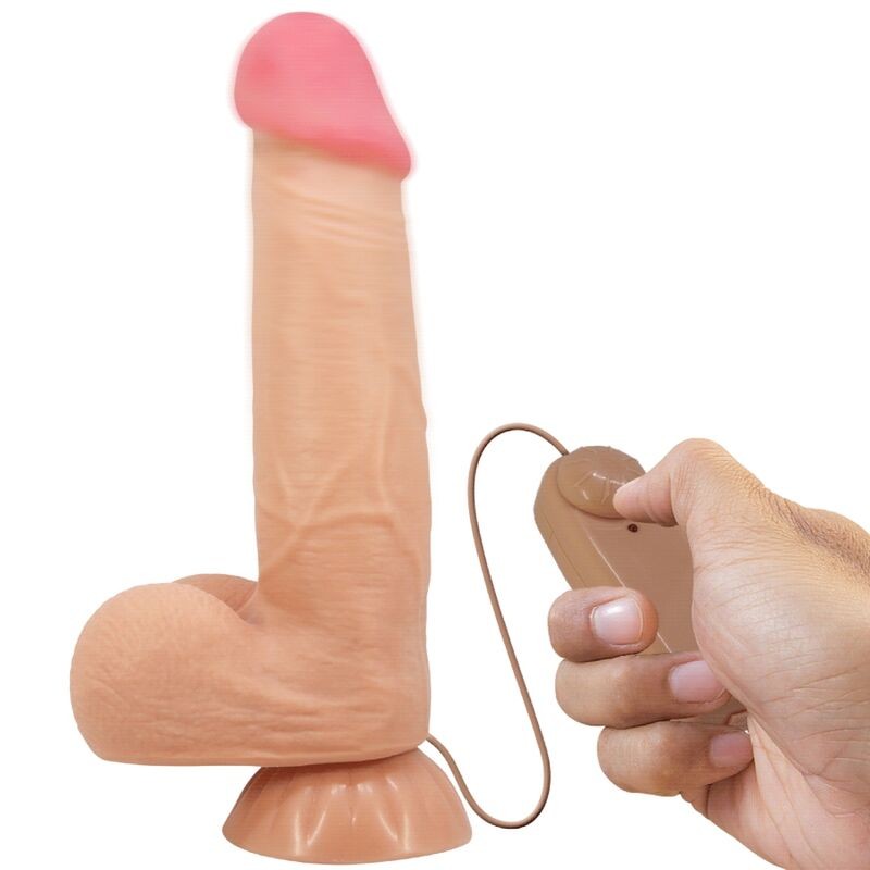 Dildo Realistico Sliding Skin Series Con Ventosa Scorrevole Della Pelle Controllo Remoto Flesh 218 Cm - - Dildo Realistici | erosidea.com