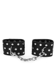 Kink - Manette Al Polso Con Chiusura A Scatto Completa Nera Regolabile 19-24 Cm X 55 Cm - - Manette e Polsini | erosidea.com