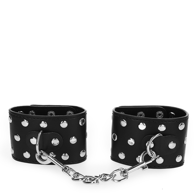 Kink - Manette Al Polso Con Chiusura A Scatto Completa Nera Regolabile 19-24 Cm X 55 Cm - - Manette e Polsini | erosidea.com