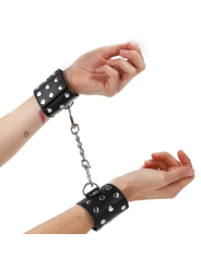 Kink - Manette Al Polso Con Chiusura A Scatto Completa Nera Regolabile 19-24 Cm X 55 Cm - - Manette e Polsini | erosidea.com